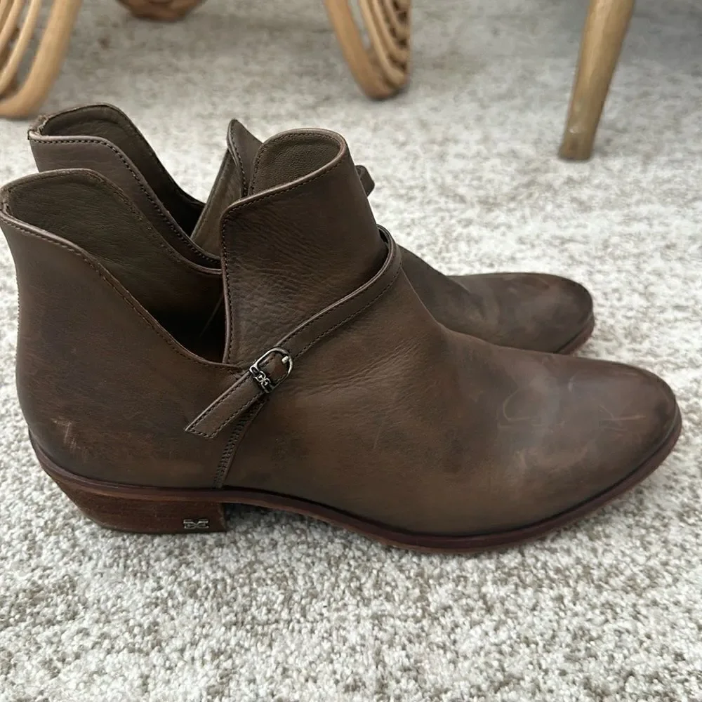 Sam Edelman Palmer Women’s Leather Boots/ Booties 10